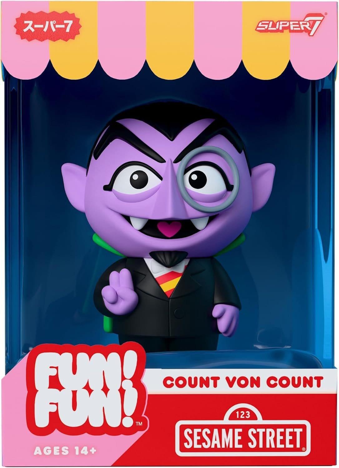 Super7 Sesamstraße Fun! Fun! Soft Vinyl Figur Wave 01 - Count von Count 18 cm