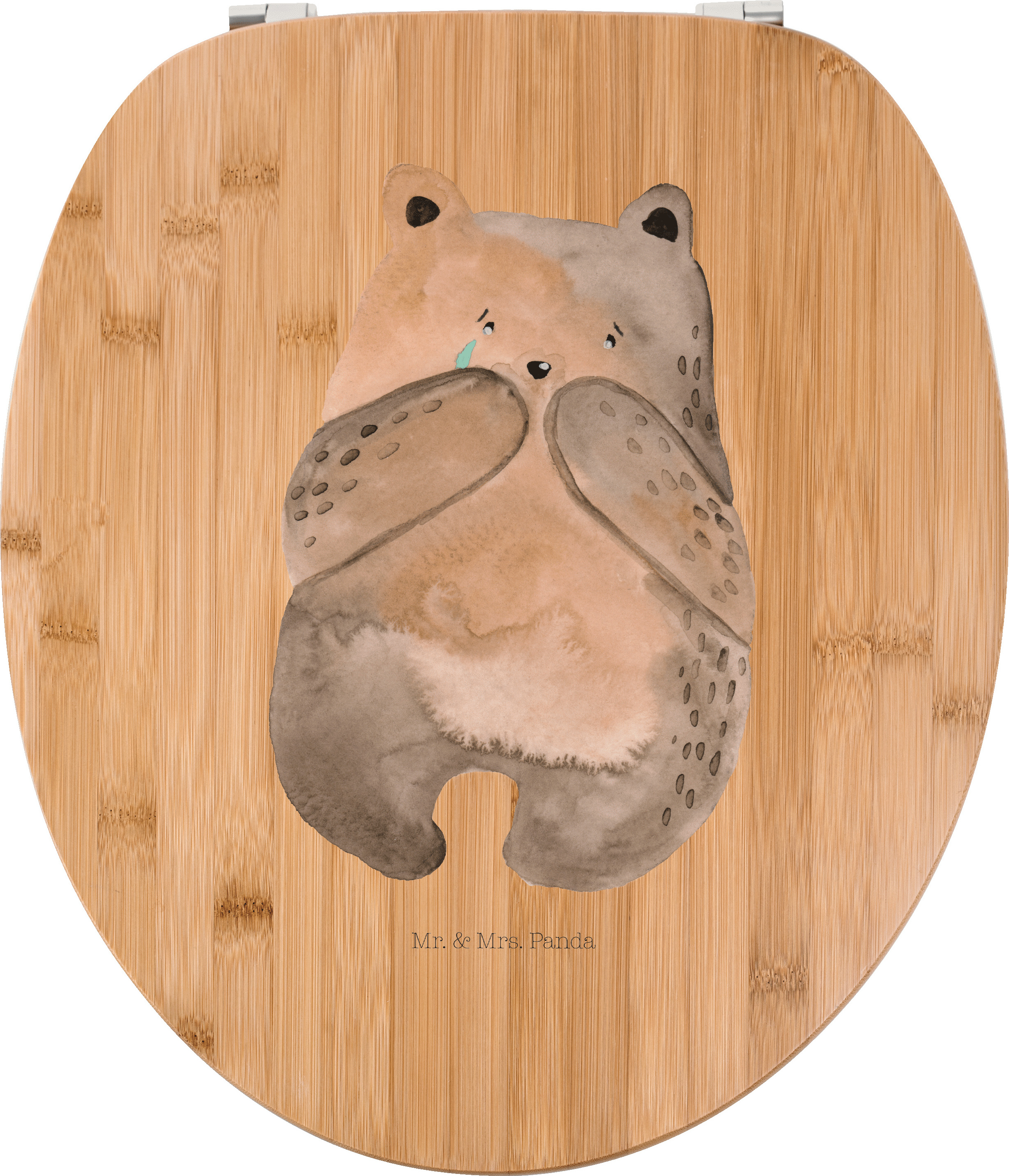 Mr. & Mrs. Panda Toilettendeckel Bär Verlust - Transparent - Geschenk, Klo-Deckel, Teddy, Trauer Trauergeschenk Traurig Trösten Trost Liebeskummer, WC Brille, klo deckel PD-1001608-STANDARD