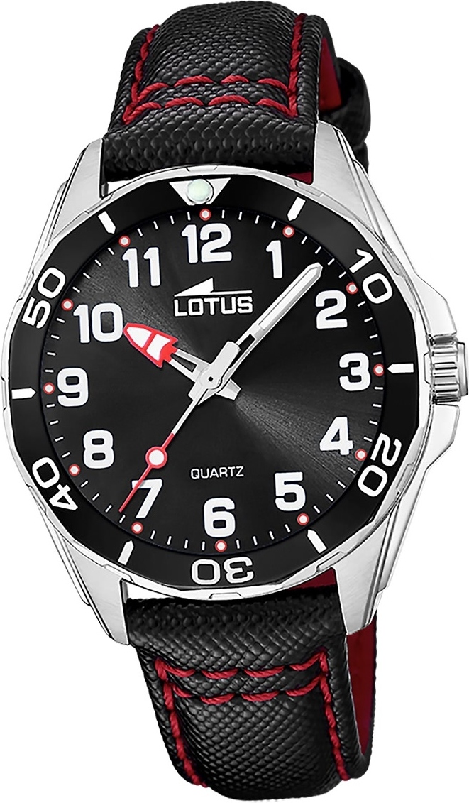 Lotus Leder Jugend Kinder Uhr Armbanduhr schwarz Elegant Classic D2UL18861/2