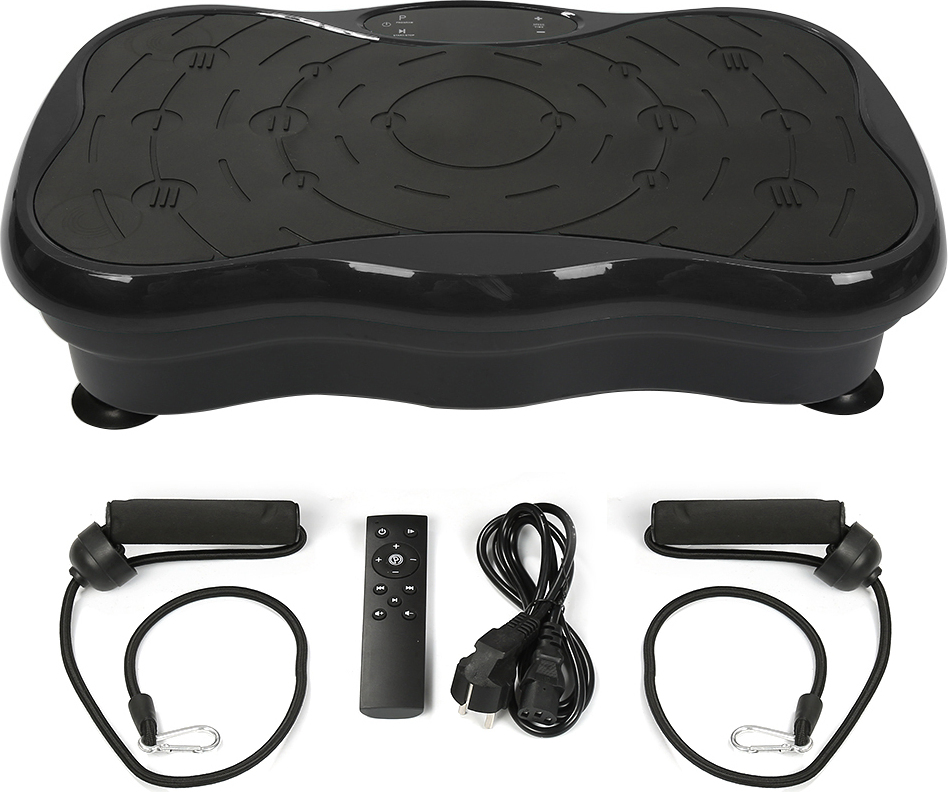 Supfine Vibrationsplatte Fitness Vibrationsplatte Bluetooth LCD Fitness Trainer für Fettabbau Muskelkräftigung Schwarz