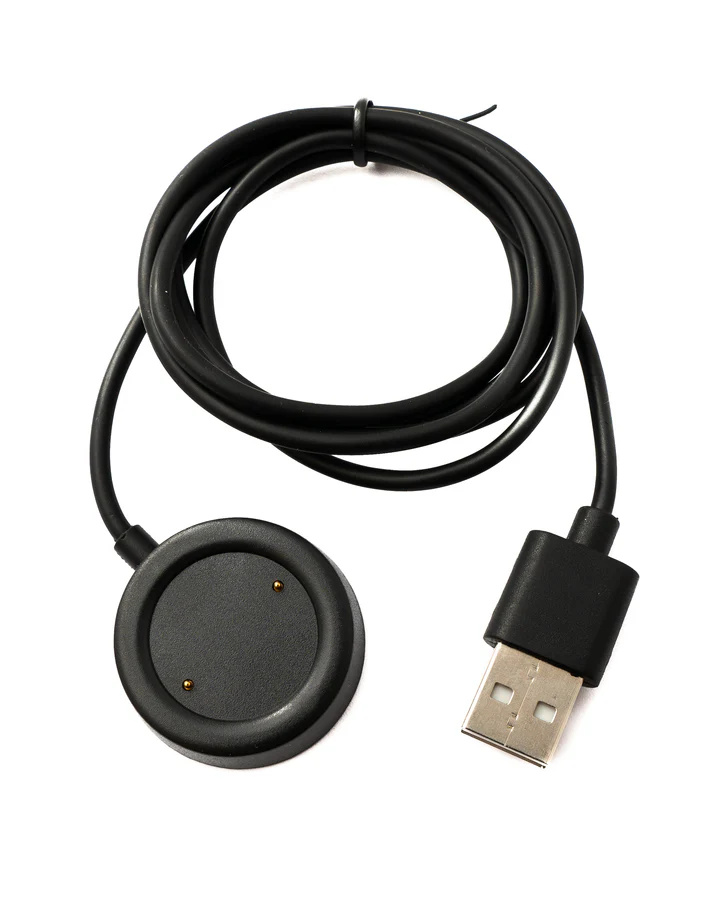 SYSTEM-S USB 2.0 kábel 100 cm nabíjacia stanica pre Xiaomi Haylou RS3 LS04 Smartwatch Black