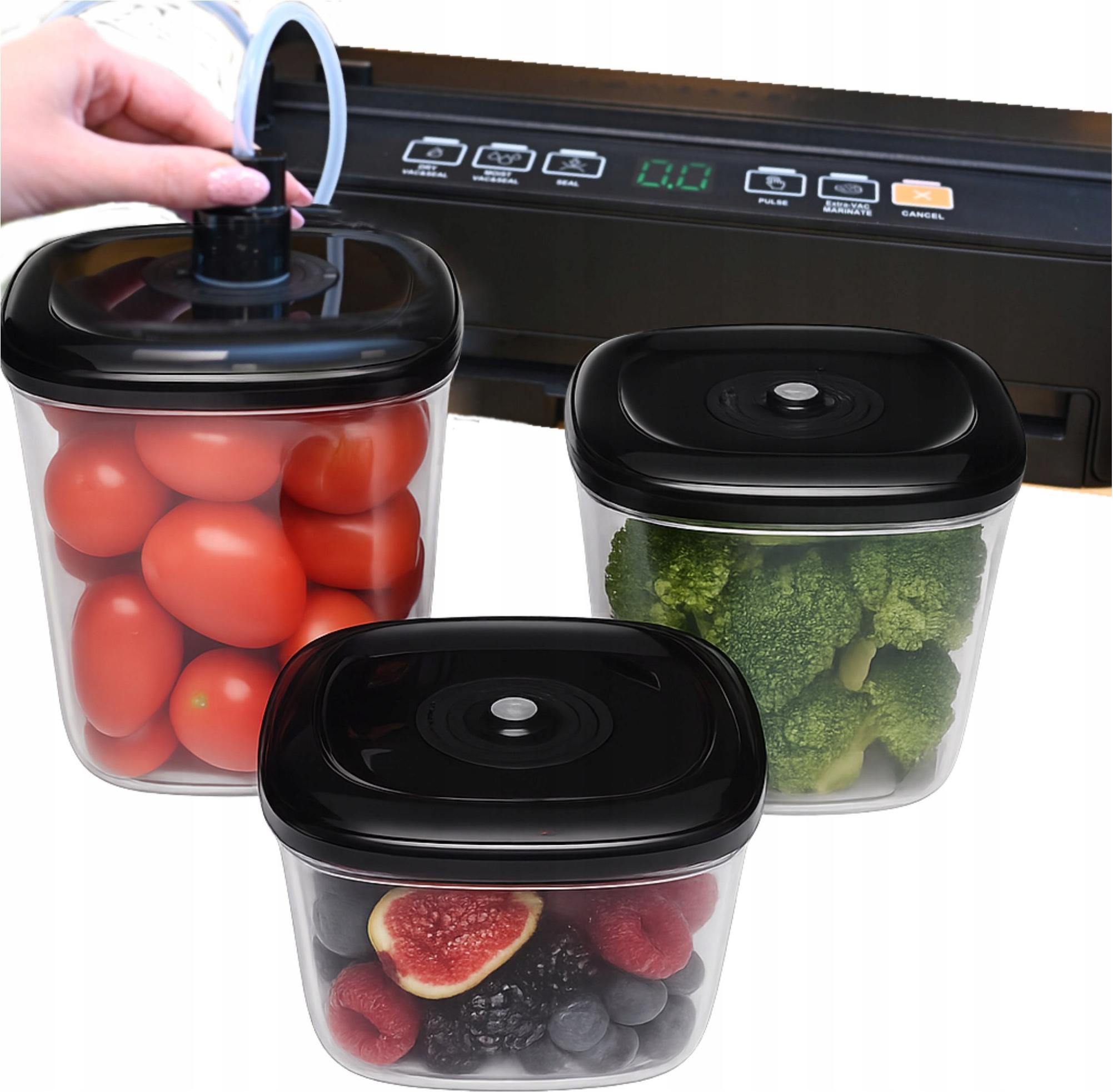 Kohersen Vakuumbehälter Set x3 2L, 0,7L, 1,4L