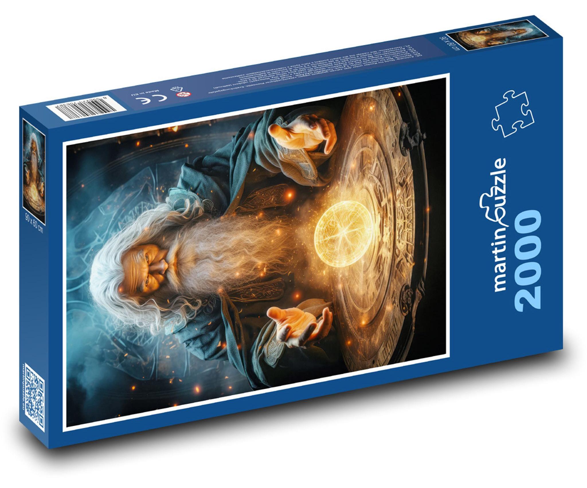MCprint Puzzle 2000 Zauberer und Wahrsagerkugel - martinpuzzle