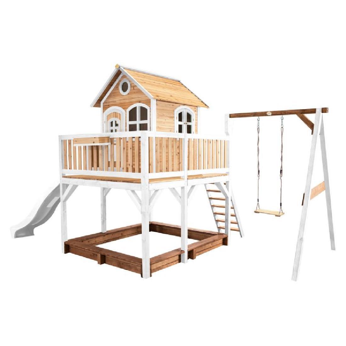 Pragma Axi Playhouse Liam 277 x 541 x 291 cm Holz Natur Weiß A030.152.91