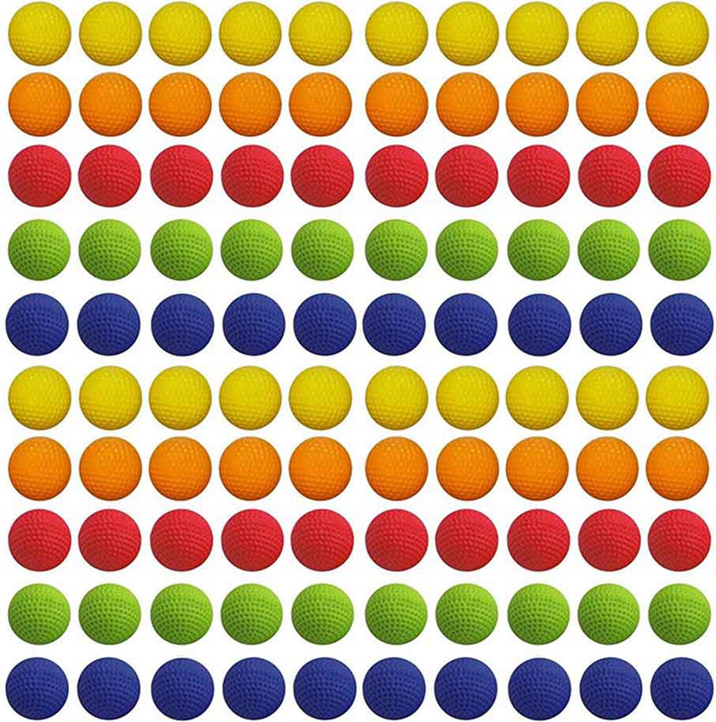 Gistuch 100pcs universeller Eva Soft Round Round Funniled Ball für konkurrierende Spielzeugpistole