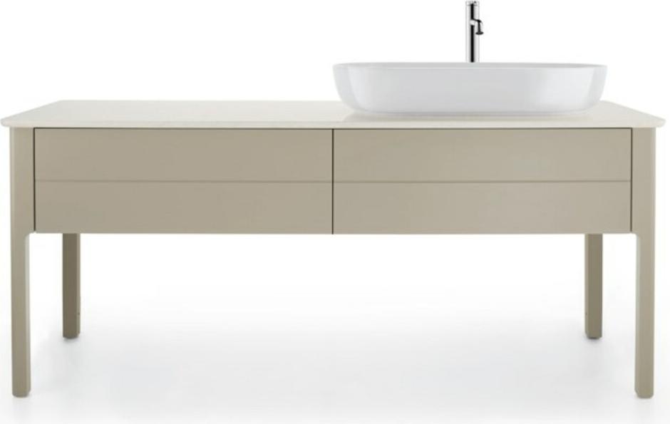 Quarzsteinkonsole LUV 25x1783x595mm Auss rechts weiß Struktur Ausschnitt rechts weiß Struktur