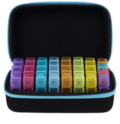 OEM Monatliche tragbare Organizer Box, 32 große tägliche Organizer Box, Reisekoffer 2026