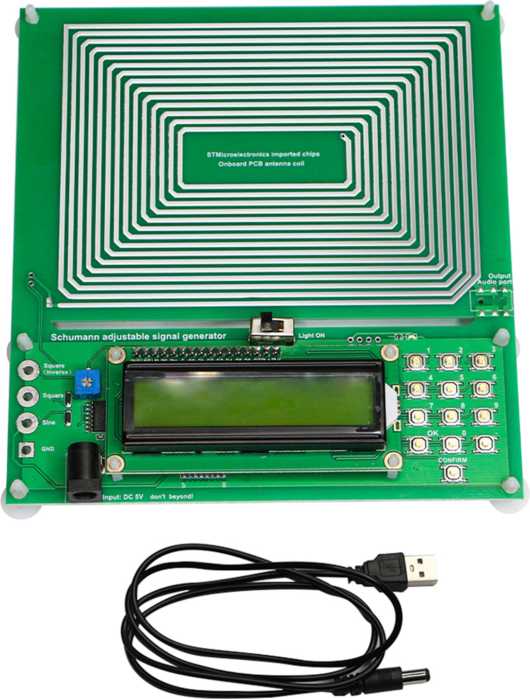 Aibecy 7,83 Hz Schumann-Wellen-Resonanzgenerator, 0,1 Hz – 100000 Hz, einstellbare Sinuswellenresonanz, ultraniedriger Frequenzimpuls-Audioresonator