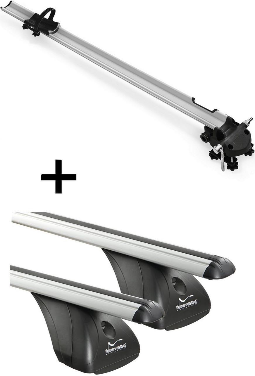 Fahrradträger Bike Pro + Dachträger VDP kompatibel mit für Mitsubishi L200 Double Cab 4 Türer ab 2016 VDP_MEN193547_ALU_125_c