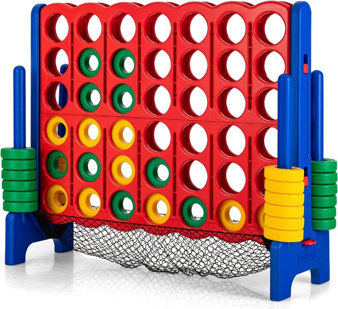 Northio Jumbo 4-Gewinnt-Set 119 cm großes Vier-Gewinnt Spiel für Kinder Blau