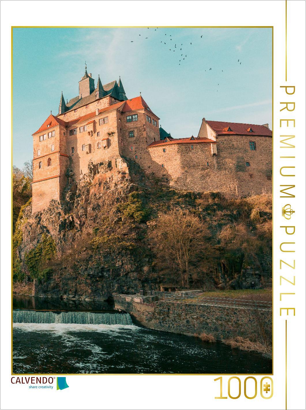 CALVENDO Puzzle Burg Kriebstein in Kriebstein | 1000 Teile Lege-Größe 64x48cm Foto-Puzzle für glückliche Stunden