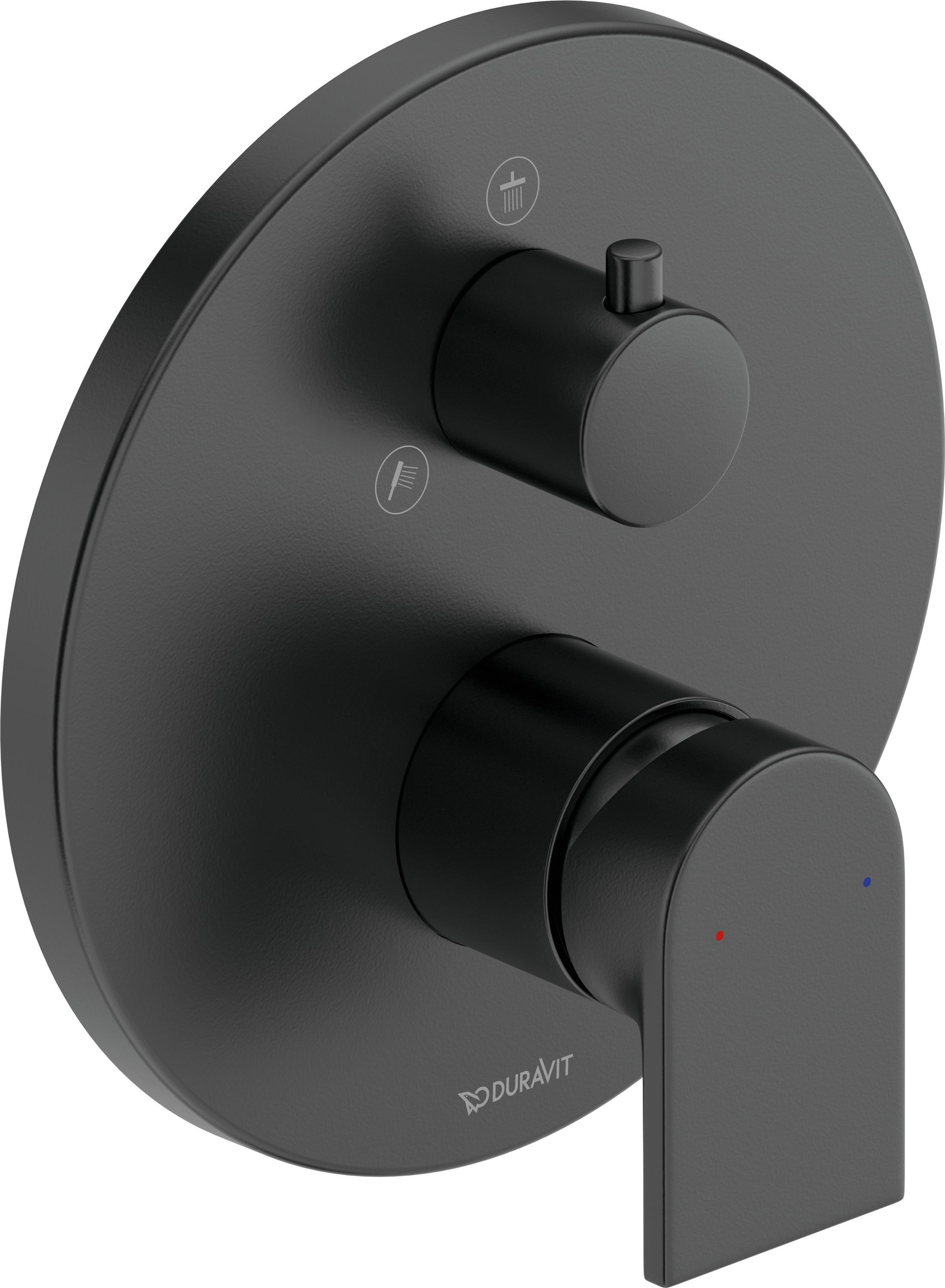 Duravit Brausearmatur Tulum UP Schwarz Matt 2 Verbraucher TU4210012046