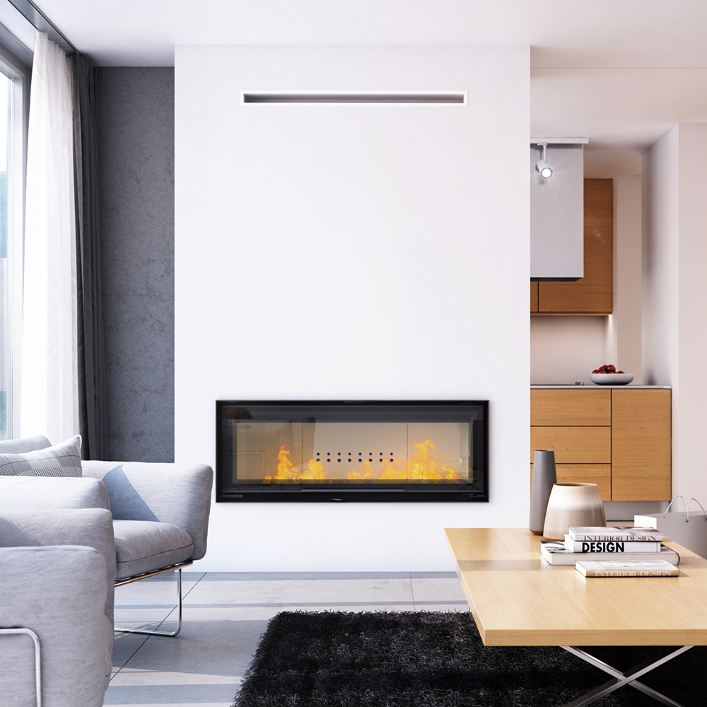 Oceľový krb MB 20 kW Ø 200 zdvih
