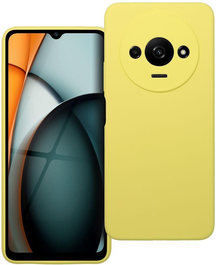 SILIKÓNOVÝ 2mm kryt na mobilný telefón vhodný pre XIAOMI REDMI A3 4G žltý