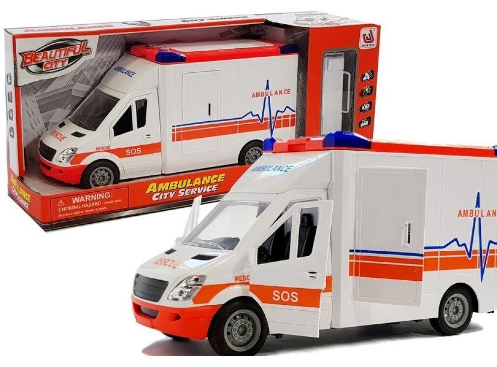 Leantoys Krankenwagen mit Trage, Ton und Licht