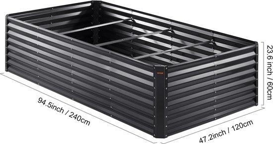 OEM Angehobenes Bett, 240x120x60cm, Grau, 1700 Liter 2026
