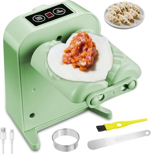 LEIKURVO Ravioli Dumpling Maker Automatisch: Automatische Maschine, Pinsel, Löffel und Cutter, Schimmelherstellung
