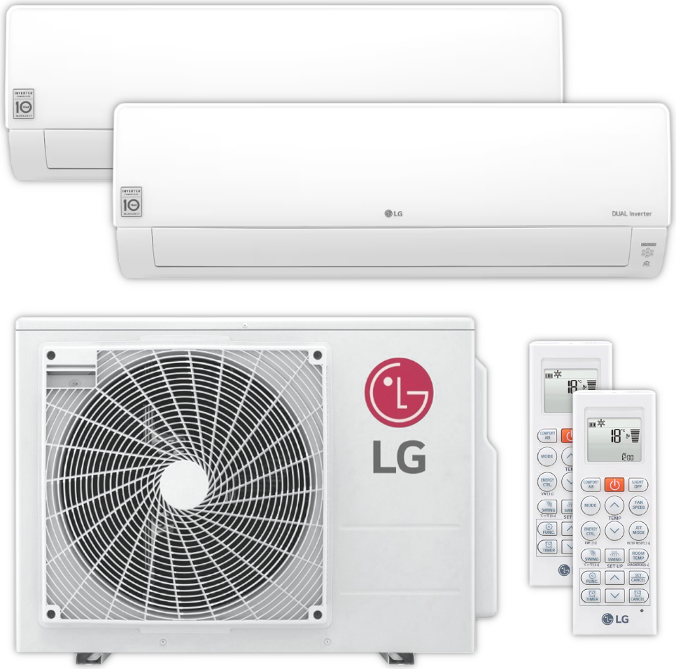 LG | Klimaanlagen-Set DELUXE | 2,1 kW + 5,0 kW