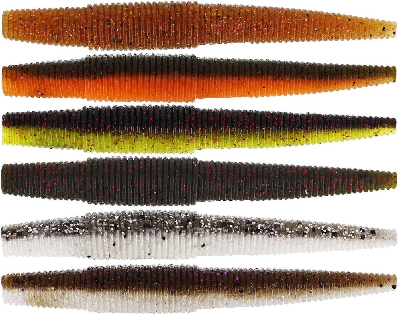 Westin 11cm Ned Worm 7g - 5 Gummiköder, Farbe:Glow AKO P182-662-143-aus