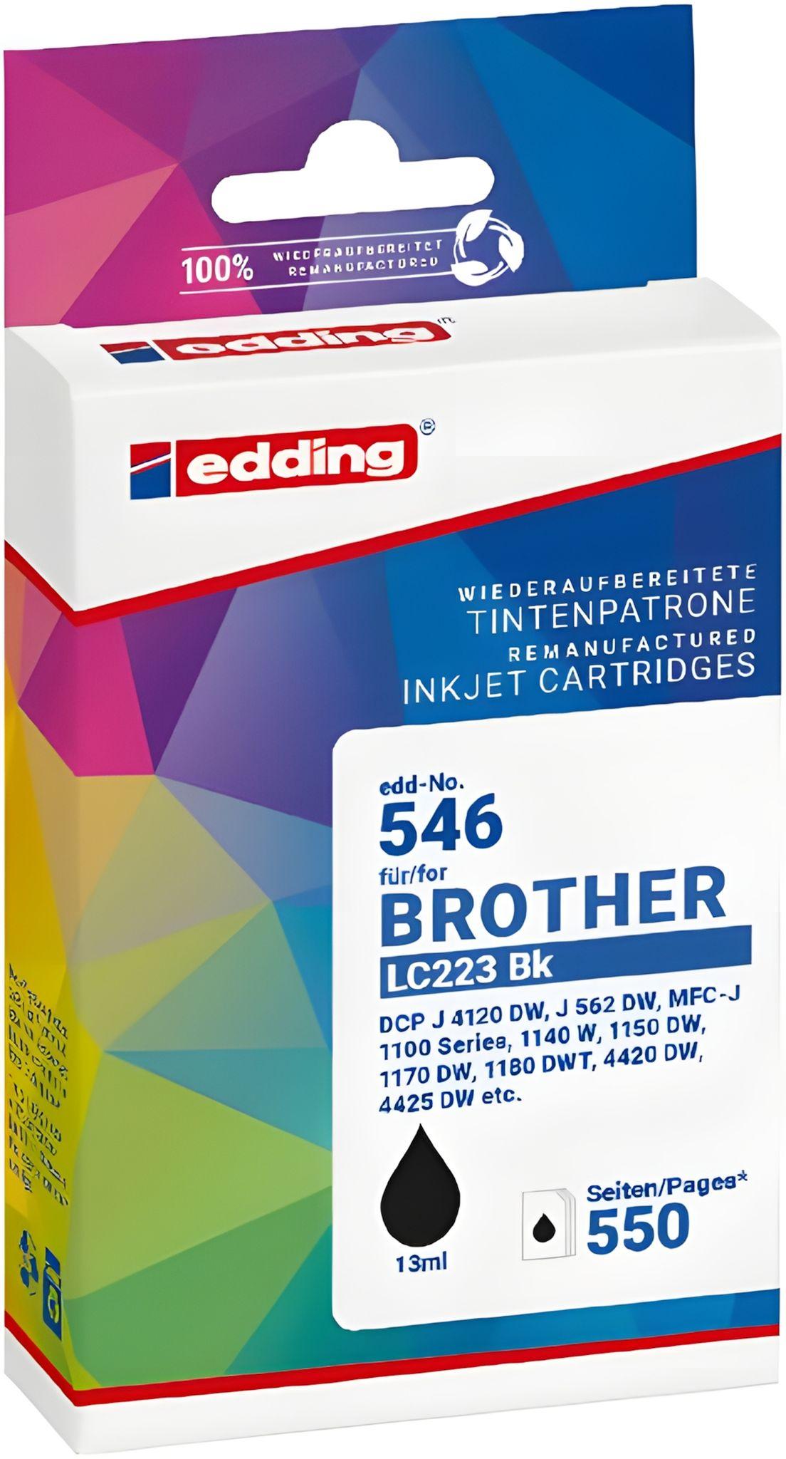 Edding EDD-473, Čierna, 13 ml, 1 kusov, 550 strany, Balenie po jednom kuse
