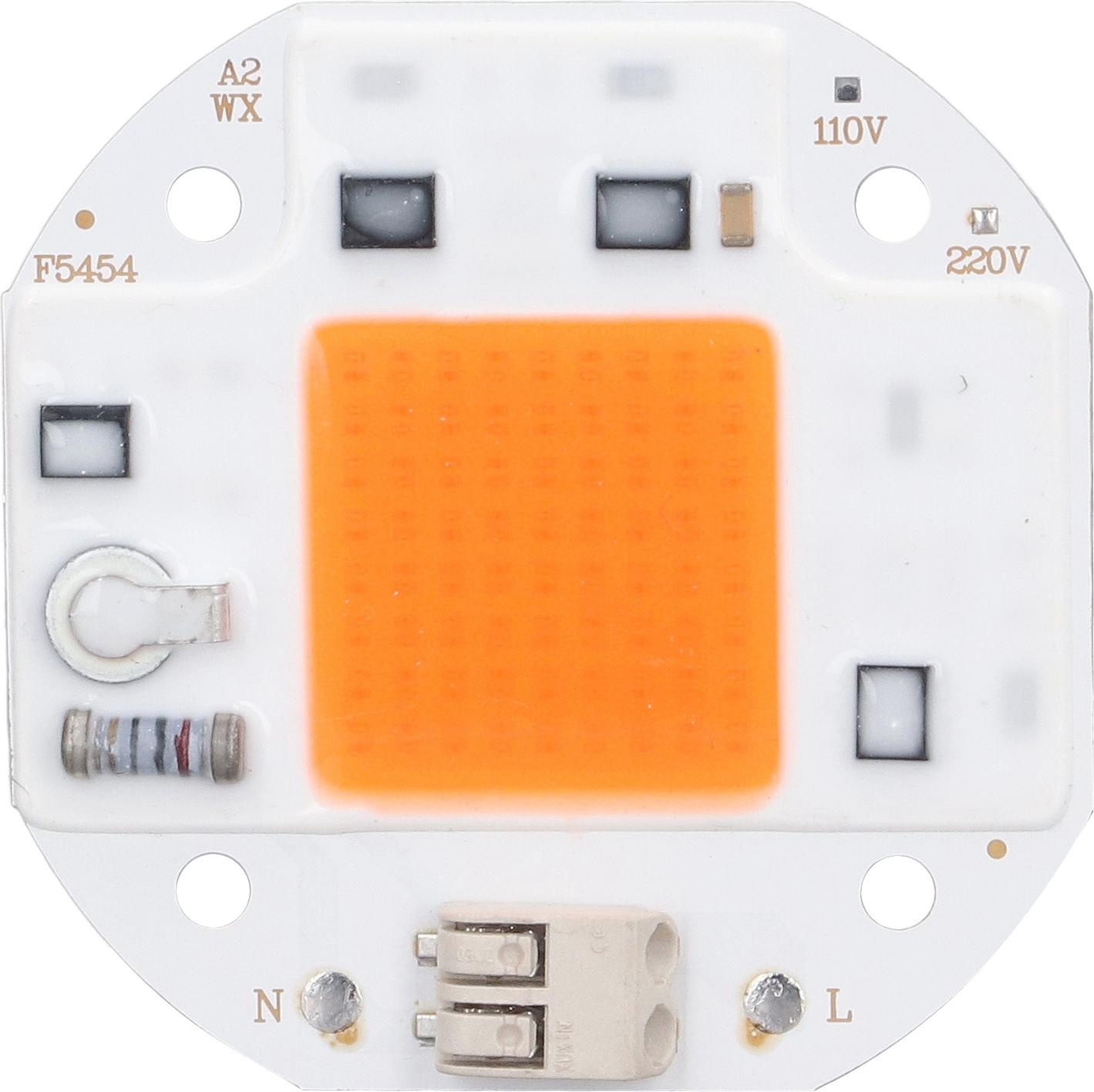 JedBesetzt Hochleistungs-LED-Chip-Pflanzenlampe (380–800 nm, COB-Lampenperlen, treiberlos) für DIY-Hydroponik-Anlagen (220 V) K-MM-251126-21
