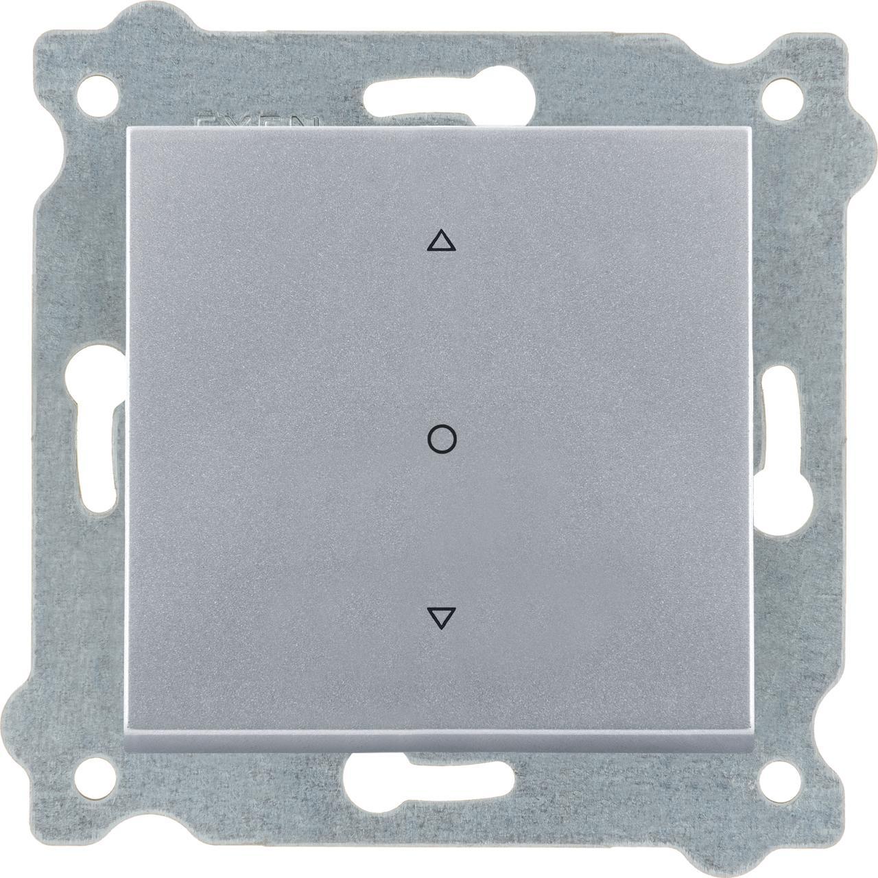 Einfachschalter für Rollläden Dreistellung Silber 218/10E EXEN