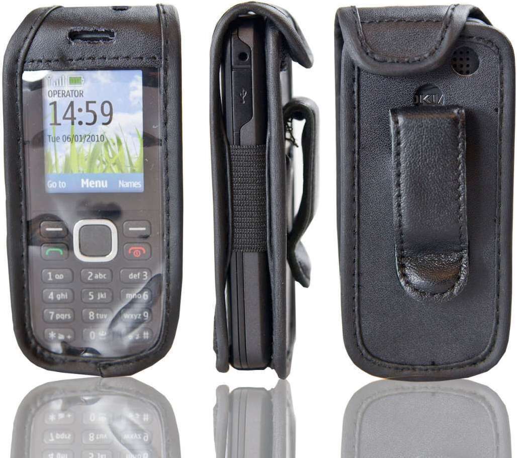 Étui Ceinture En Cuir Pour Téléphone Doro 1880/1881/5860 - Marque Caseroxx - Noir - Neuf