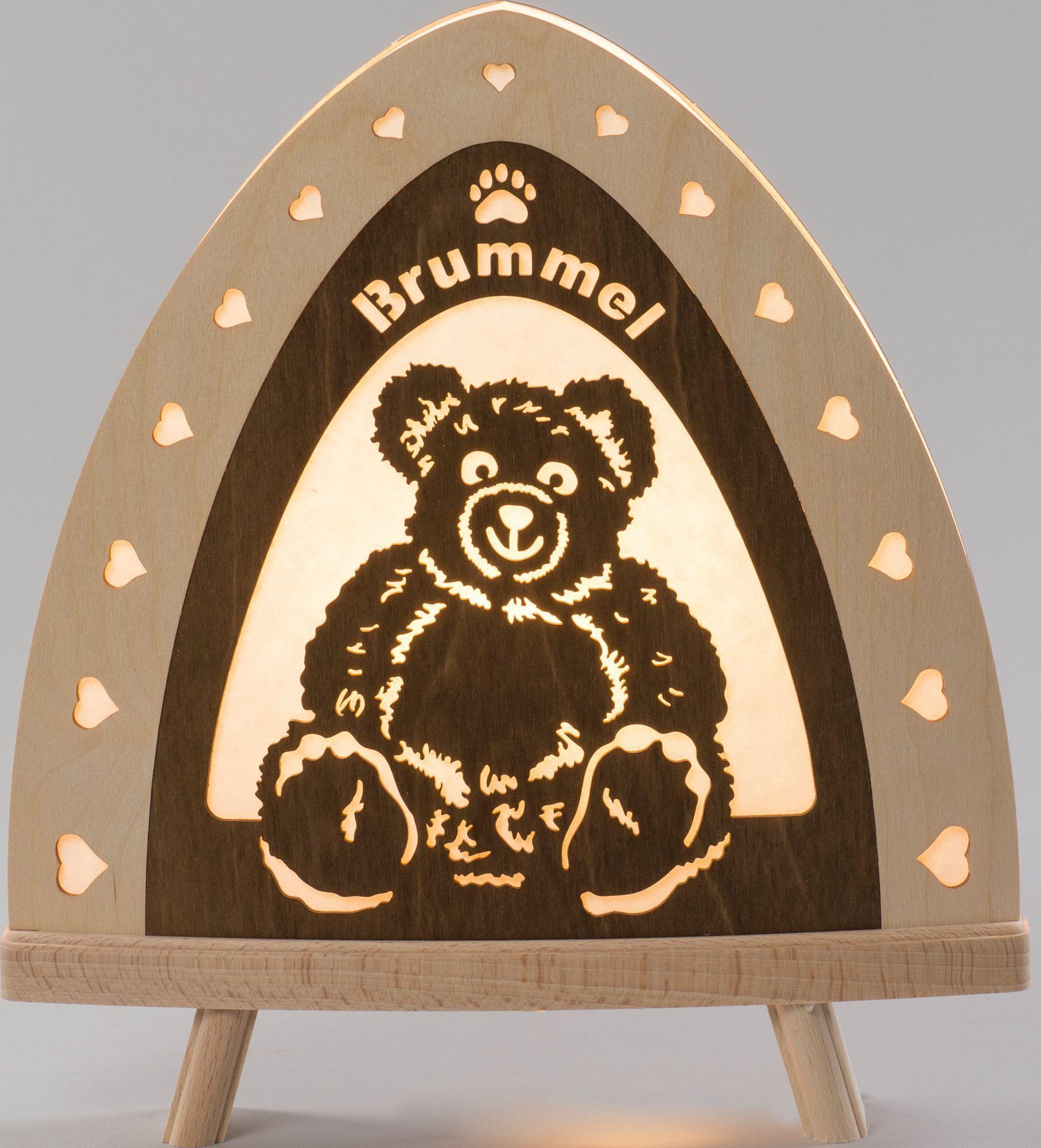 Standleuchte "Brummel" (30x32cm) von Weigla Holzkunst SDL1BR