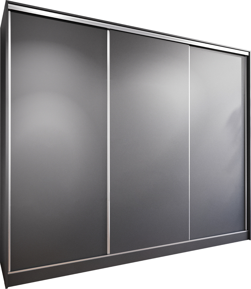 Schiebetürenschrank Kleiderschrank Schwebetürenschrank BRITTA A 270 schwarz