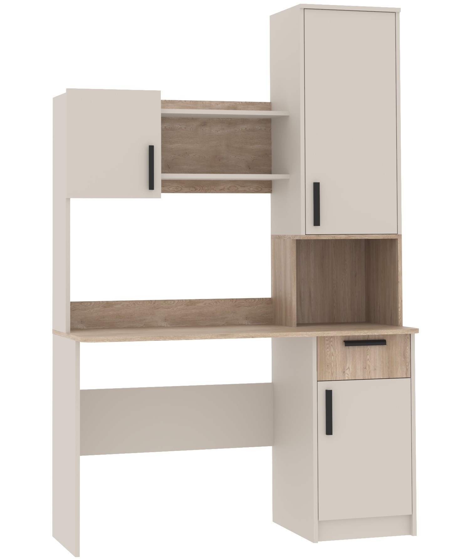 Kinderschreibtisch GRANT 11/12 Cashmere Jugendschreibtisch 125x195x52,5 cm