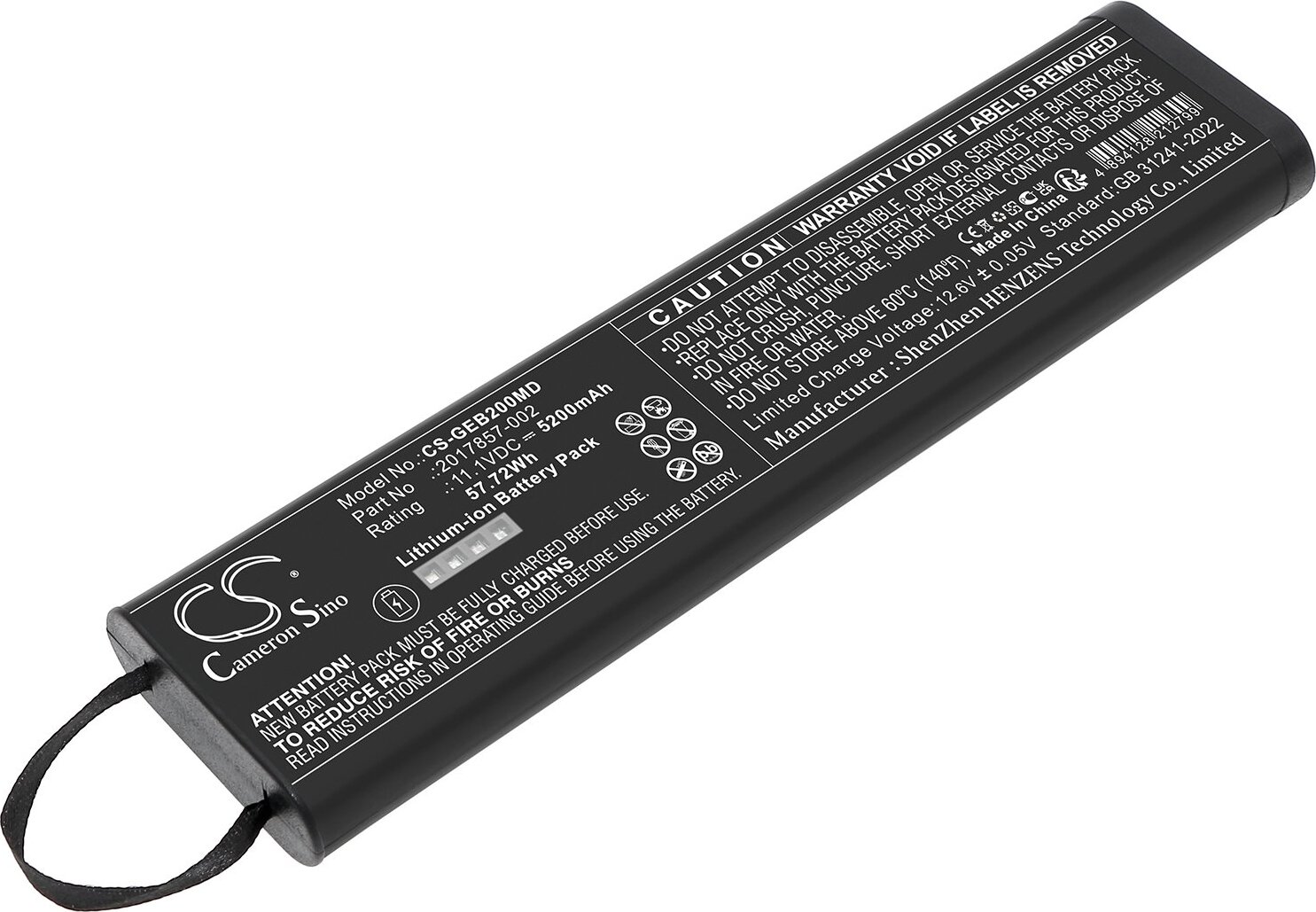 TECHTEK Akku Kompatibel mit [GE] B20 Healthcare, B30 Healthcare, B40 Healthcare, Dash 3000, Dash 4000, Dash 5000, Dash B30, Dash B40, Dash B50, Monit