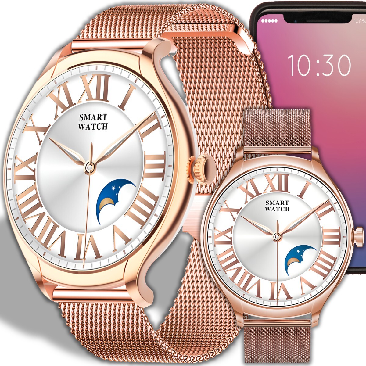 Inteligentné hodinky Smart Watch Ženy Muži HD Fitness Tracker hodinky pre Android iOS IP67 Vodotesný monitor srdcovej frekvencie Krokomer Activity Tracker Retoo
