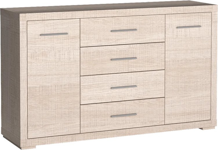 VENETI Breite Kommode TRIXA – Santana-Eiche 044-10-00097