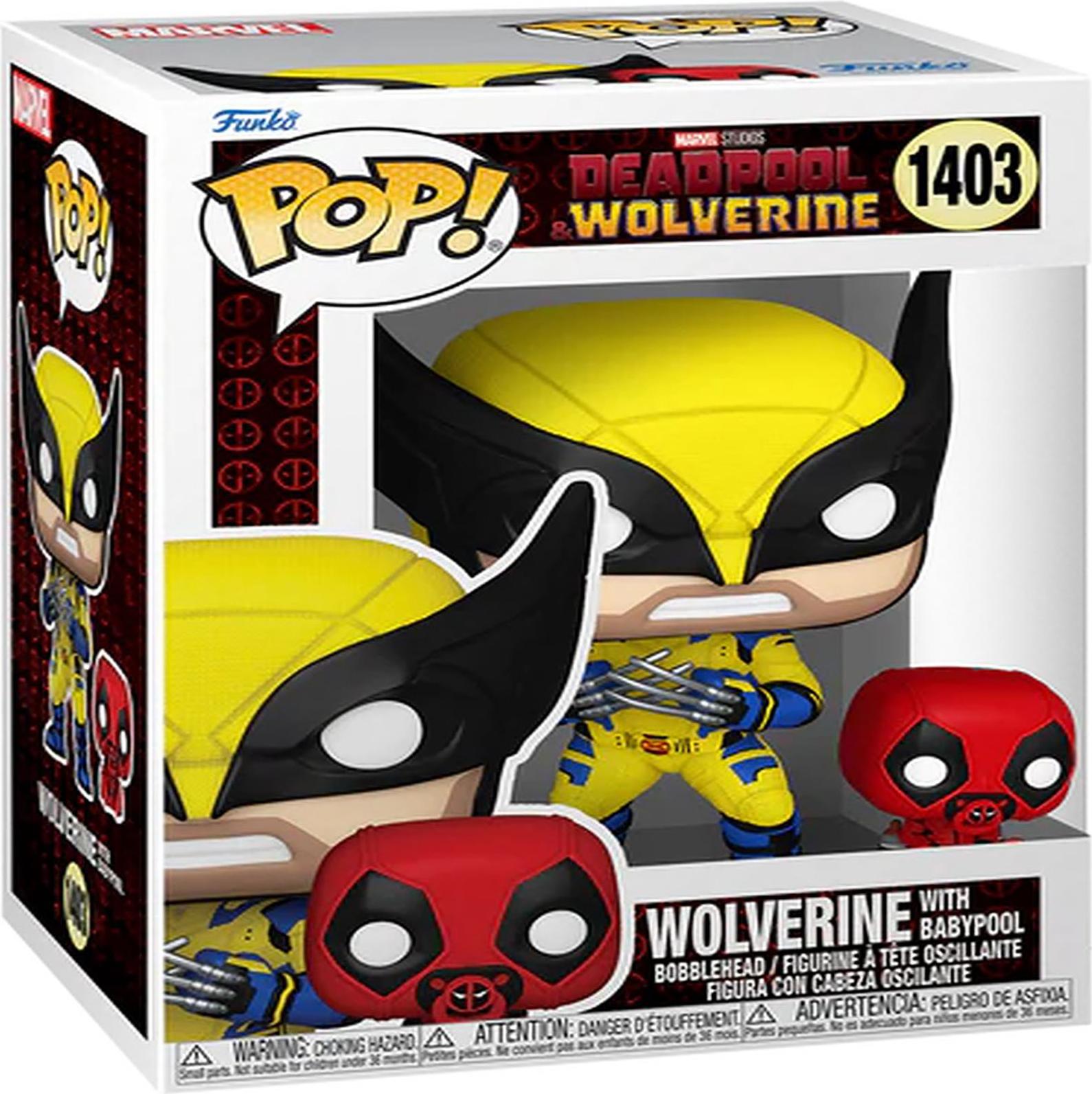 Deadpool & Wolverine - Wolverine With Babypool 1403 - Funko Pop! Vinyl Figur 122