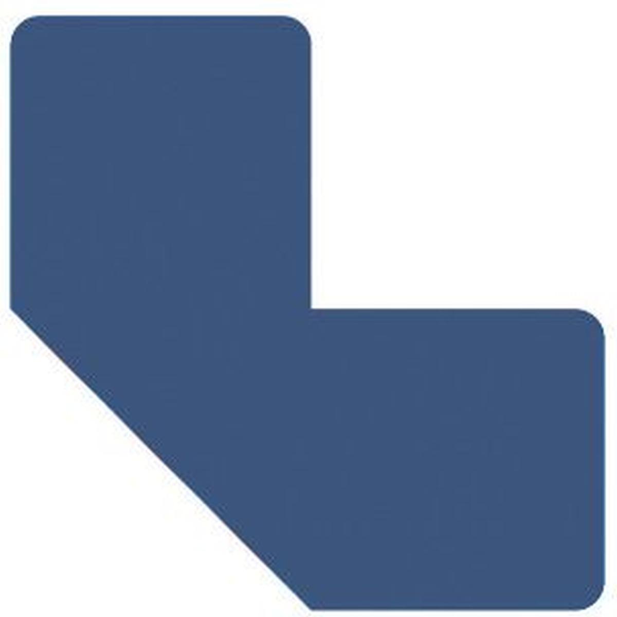 Tarifold Fußbodensymbol 'L' 10x10cm blau Packung mit 5 Stück 197201