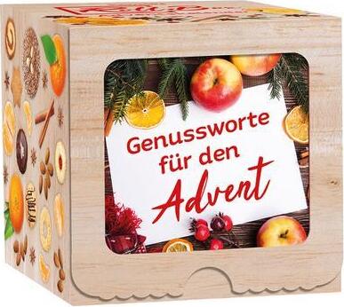 Kawohl Verlag Gmbh & Co. KG Advents-Box-Kalender Genussworte für den Advent