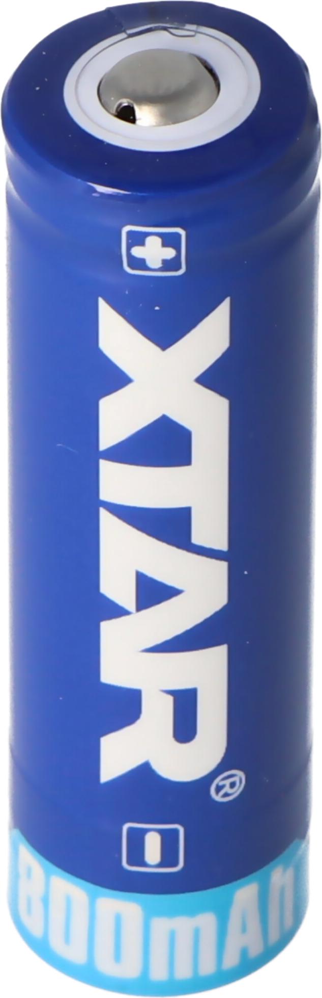 Xtar 14500 - 800 mAh 3,6 V bis 3,7 Volt geschützter Li-Ion-Akku 50,5x14,3mm AKT-100110