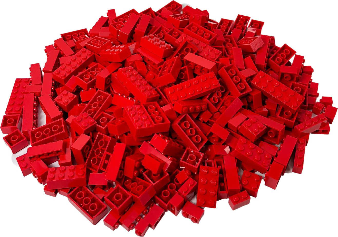 LEGO® Stavebné kocky Vysoká červená základná zmes - NOVINKA! Množstvo 500x