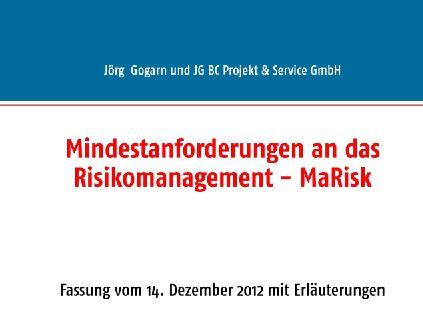 Bod - Books On Demand Mindestanforderungen an das Risikomanagement - MaRisk