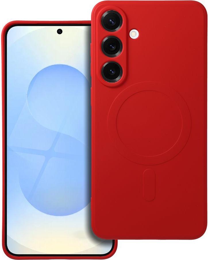 SILIKÓNOVÝ KOV na mobilný telefón kompatibilný s MagSafe vhodný pre SAMSUNG S25 Plus červený