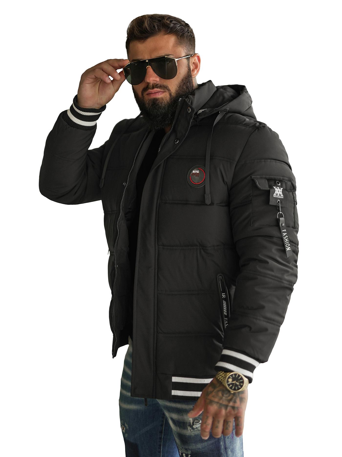 Herren Jacke Schwarz OZONEE JS/57M7501/392 M