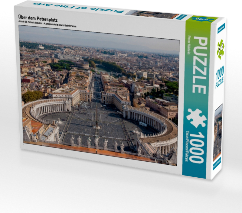 Calvendo Über dem Petersplatz 1000 Teile Puzzle quer 640x480mm, Härlein Peter; 7440065