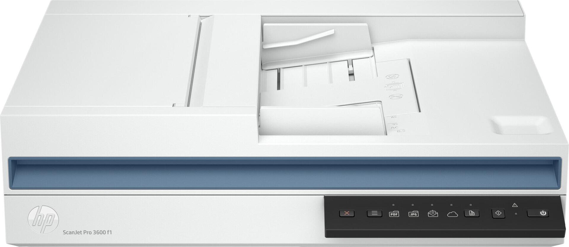 HP ScanJet Pro 3600 f1, 216 x 297 mm, 1200 x 1200 DPI, 30 Seiten pro Minute, 30 Seiten pro Minute, 30 Seiten pro Minute, Flachbettscanner 20G06A