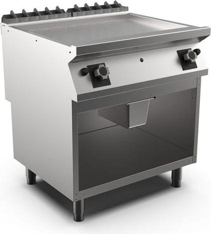 Mareno M1-700 Gas-Grillplatte mit glatter, matter Chromplatte, 80cm