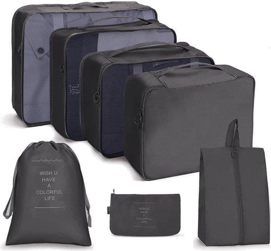 OEM Reise-Organisator-Set - 7-teiliger Koffer-Organizer mit Make-up-Tasche - Reisegepäck mit Kleidung-Organisatoren - Sortieren und Organisieren für eine einfache Reise 2026
