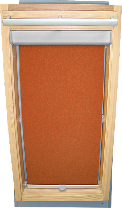 Sonnenschutz-HH Rollo für VELUX Dachfenster Sichtschutz mit BLENDE und Haltekrallen GGL/GPL/GGU/GPU - MK10 - terracotta 2020019682