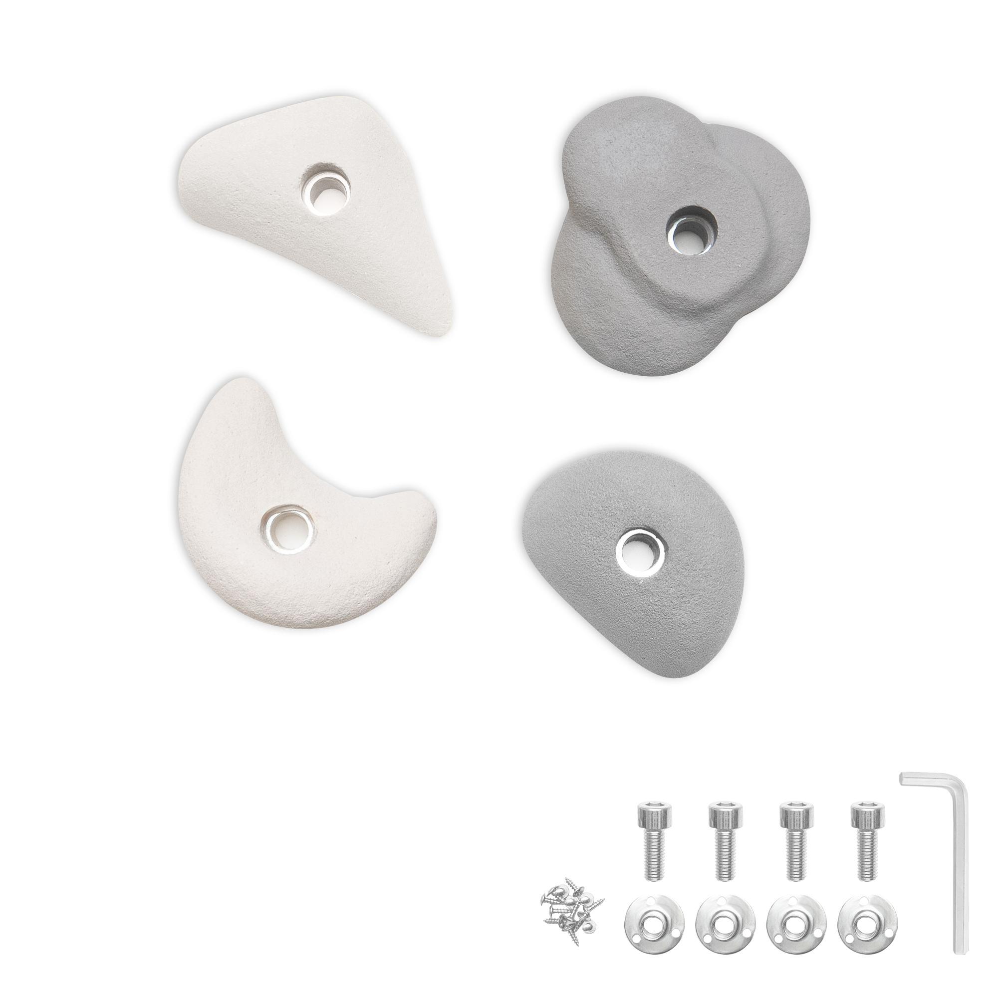 MAMOI® Klettergriffe Set, Klettersteine für die Wand, Indoor und Outdoor Klettergriffe, Klettergriffe für Kinder, Bouldergriffe
