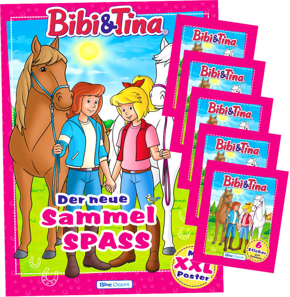 Blue Ocean Bibi und Tina Sticker Serie 2 - Pferdesticker Sammelsticker (2024) - 1 Album + 5 Tüten