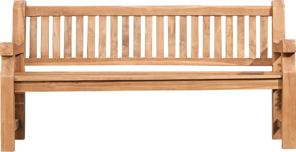 Gartenbank Teakbank HIBAS - Holz Teak 150x61x93 cm | Holzbank 150 Cm Gartenbank Sitzbank Mit Lehne Wetterfest Bank Garten Terrasse Image