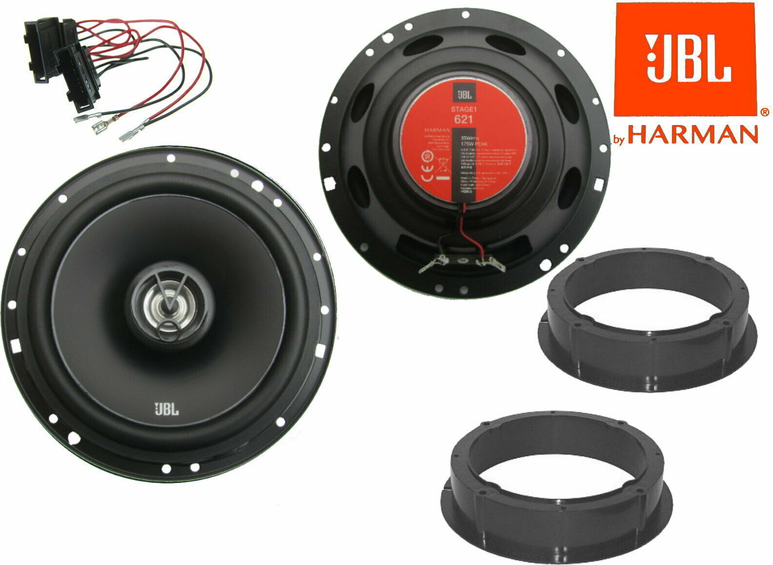 DSX JBL Lautsprecher 621 2 Wege passend für Skoda Octavia II 1Z Komplett Set Tür Vorn 175W jbl621skodaoctavialsrst